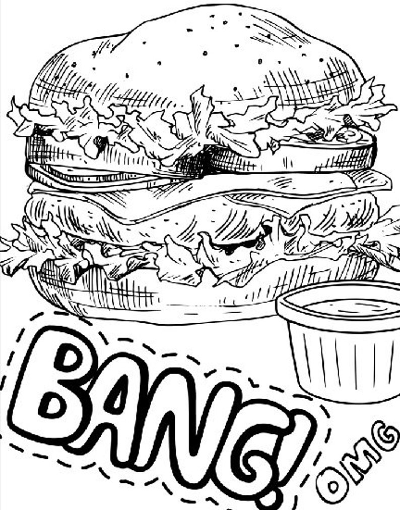 The FOOD Coloring Book You CAN Play With Your Food Etsy