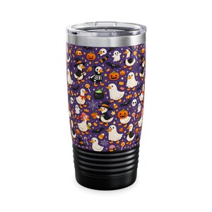 Leuke drinkbeker met Halloween-ganzenprint | 590 ml (20 oz) Ringneck