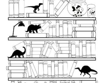 Dinosaur Themed Kids Reading Tracker