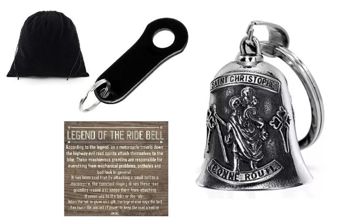エンジェルベル Saint Christopher Guardian Angel THE RIDE BELL W Black Hanger