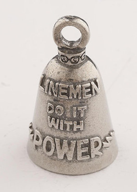 LINEMAN GUARDIAN BELL W/ 2 Legend Cards Good Luck & Motorcycle