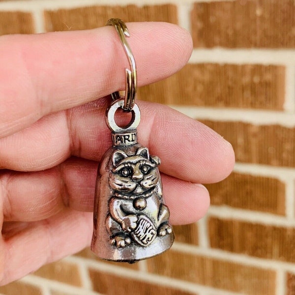 Maneki-Neko CAT Guardian® Bell Motorcycle FITS Harley Luck Gremlin Ride japanese good luck