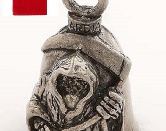 Grim Reaper Guardian Bell W/ RED BAG fits harley motorcycle ride bell gift biker club good luck charm