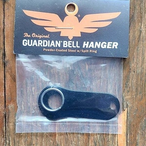 BLACK HANGER Guardian® Bell  Fits all Motorcycles Harley Luck Gremlin Ride biker gift original military veteran good luck charm