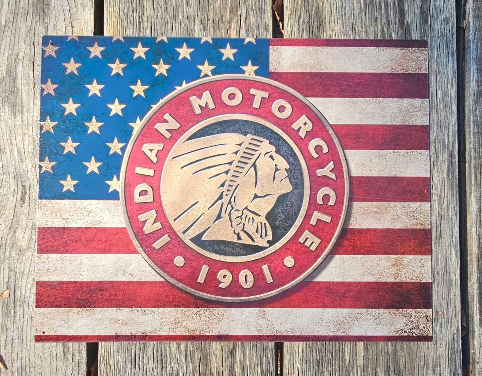 Indian Motorcycle Tin Signs - Etsy