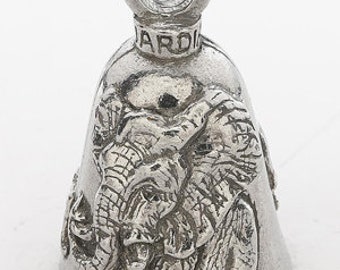 Campanella Moto Guardian Bell Guardian Bell Animals Good Luck Bell W/Keyring & Black Velvet Gift Bag | Motorcycle Bell | Lead-Free Pewter | Made In USA, Ladybug, 1.75 Portachiavi Moto - Foto 7