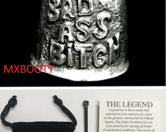 BAD ASS Bitch Gremlin® Bell Original Motorcycle Fits Harley Luck