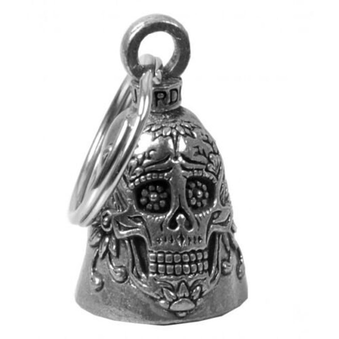 Sugar Skull Guardian® Bell With Gift Box – Motorcycle Spirit Gremlin, Fits Harley