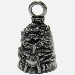 GREMLIN GUARDIAN BELL w/ 2 Legend Cards Good Luck & Motorcycle