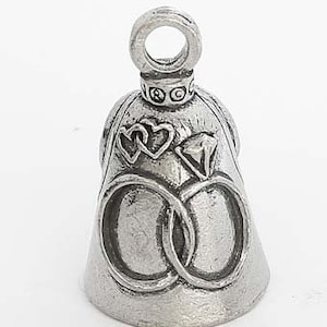 WEDDING GUARDIAN BELL w/ 2 Legend Cards  Good Luck & Motorcycle lucky charm mystic keychain gift purse rings marriage love