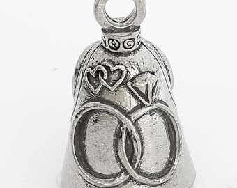 WEDDING GUARDIAN BELL w/ 2 Legend Cards  Good Luck & Motorcycle lucky charm mystic keychain gift purse rings marriage love