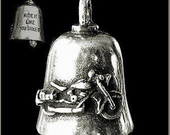 Ride Like You Stole It Gremlin® Bell Original Motorcycle Fits Harley Luck Ride biker military gift lucky charm dyna road king club
