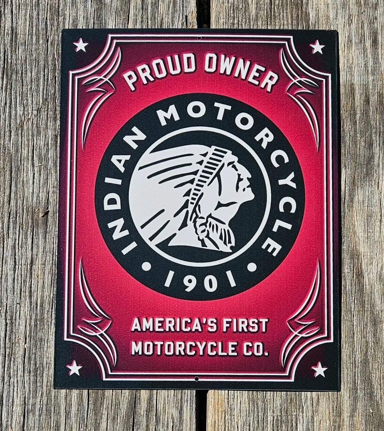 Indian Motorcycle Tin Signs - Etsy