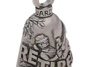 Retired Man Guardian Bell Motorcycle Bell Biker fits all Motorcycles Harley good luck