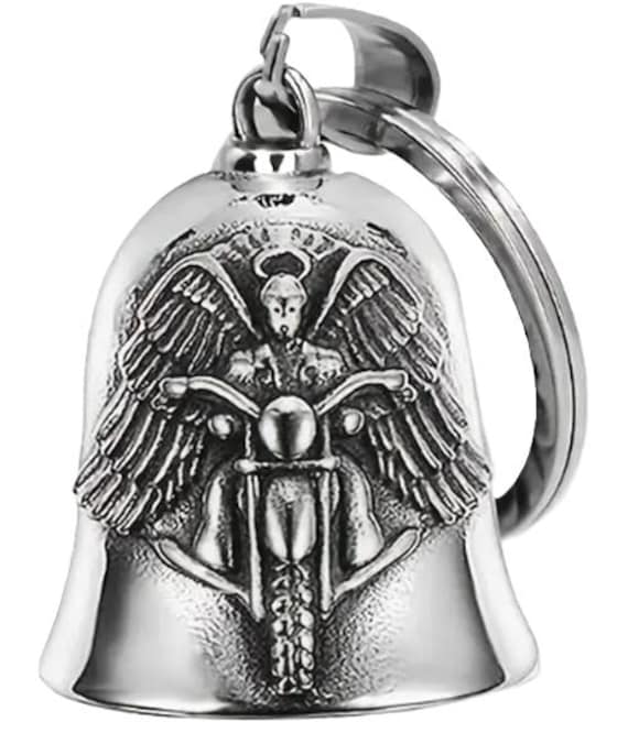 Guardian Angel on MC RIDE BELL Charm Fits All Motorcycles Harley