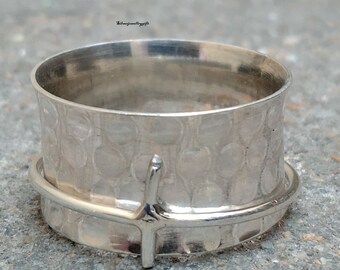 Spinner Ring, 925 Sterling Zilver, Handgemaakte Ring, Meditatie, Cadeau voor haar, fidget Ring, Angst Zilveren Ring, Statement Ring, Vrouwen ***