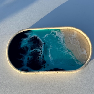 Ocean resin sand tray