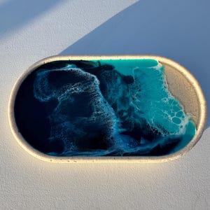 Ocean resin sand tray
