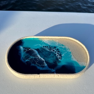 Ocean resin sand tray