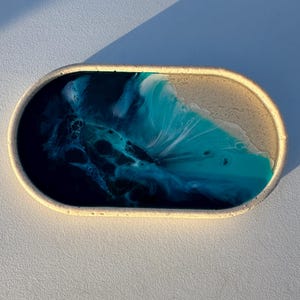 Ocean resin sand tray
