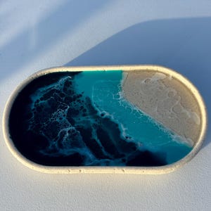 Ocean resin sand tray