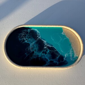 Ocean resin sand tray