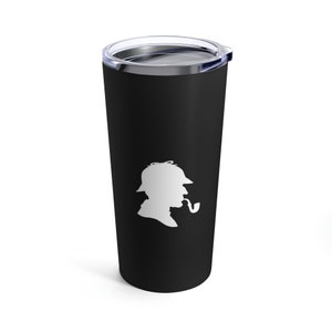 Sherlock Holmes Tumbler, Sherlock Holmes Tumbler - Sip in Style with a Sleek and Intelligent Design