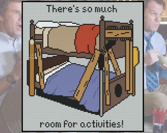 Stepbrothers Bunk Beds - There&#39;s So Much Room for Activities - Cross Stitch Pattern - PDF ONLY