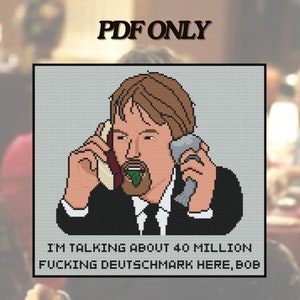 Freddy s'est fait doigter - 40 millions de putains de Deutschmarks, Bob - Tom Green - motif point de croix - PDF uniquement
