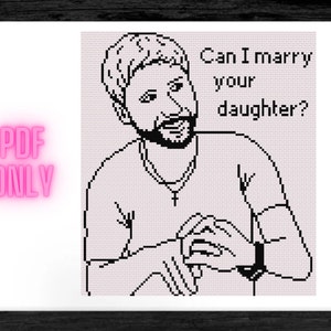 90 Day Fiance - Paul - Can I Marry Your Daughter - PDF Cross Stitch Pattern - Reality TV, Funny