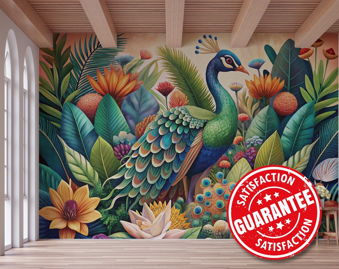 Peacock Wallpaper Peel And Sticknull