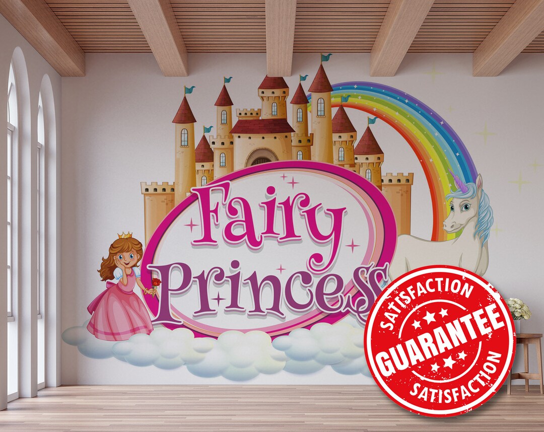Fairy / Princess Wall Mural Peel and Stick Removable Vinyl Etsy