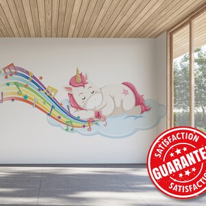 Cute unicorn / Cute Wall Mural, Peel and Stick Removable Vinyl Wallpaper