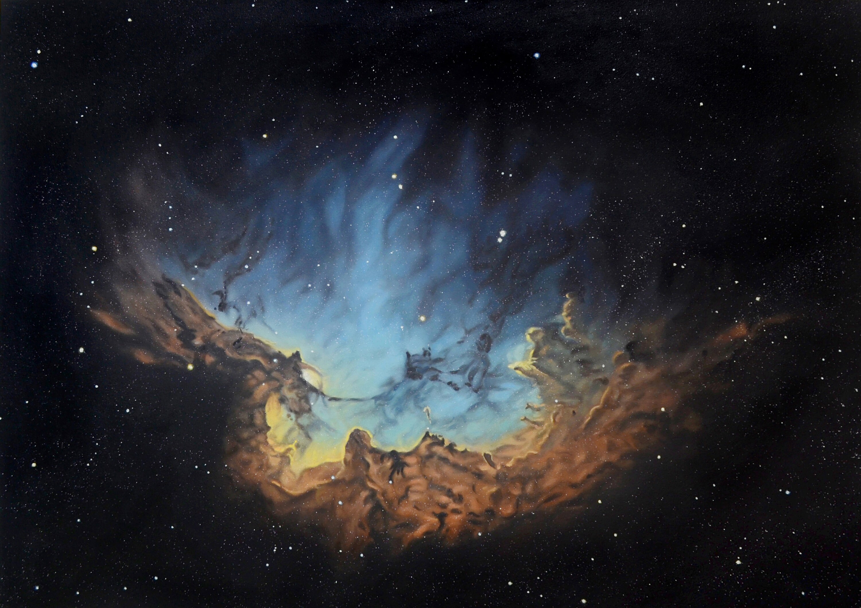 Giclée Print Space Art Wizard Nebula Painting NASA Limited Edition ...