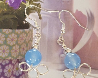 Spring Wire Wrapped earrings
