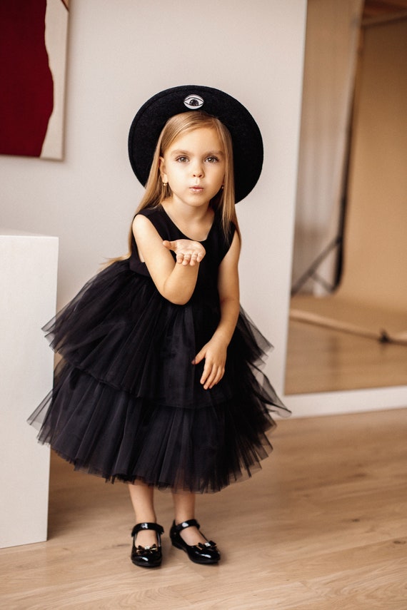 Black tutu dress girl clearance