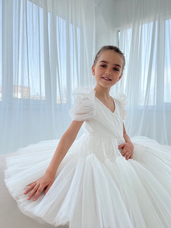 LITTLE BALLERINA DRESS ホワイト