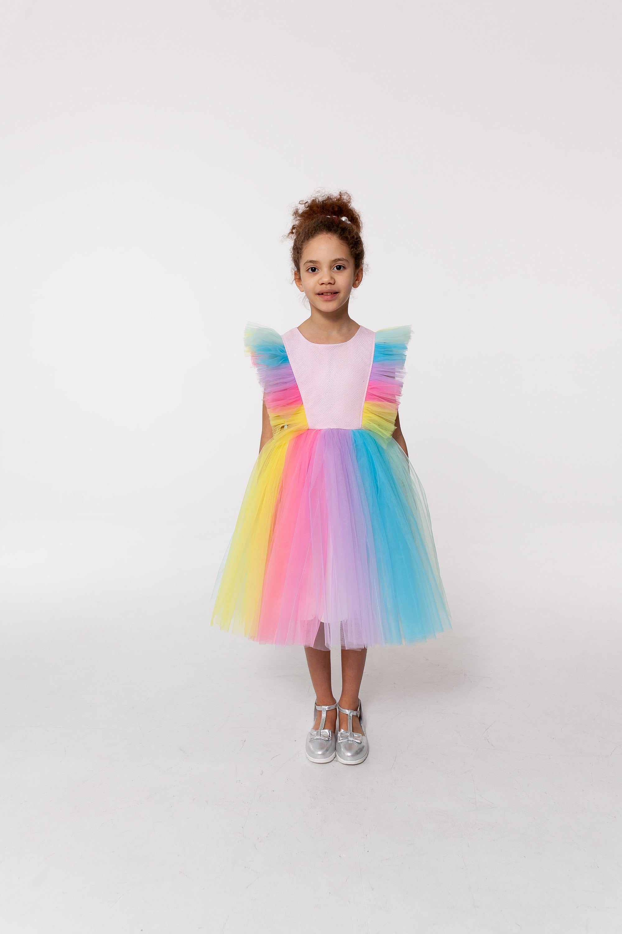 Robe Tutu De Fée Pour Filles – Costume De Princesse Avec Bandeau Licorne Et Ailes De Licorne – Déguisement De Princesse Pour Enfants De 3 à 8 Ans