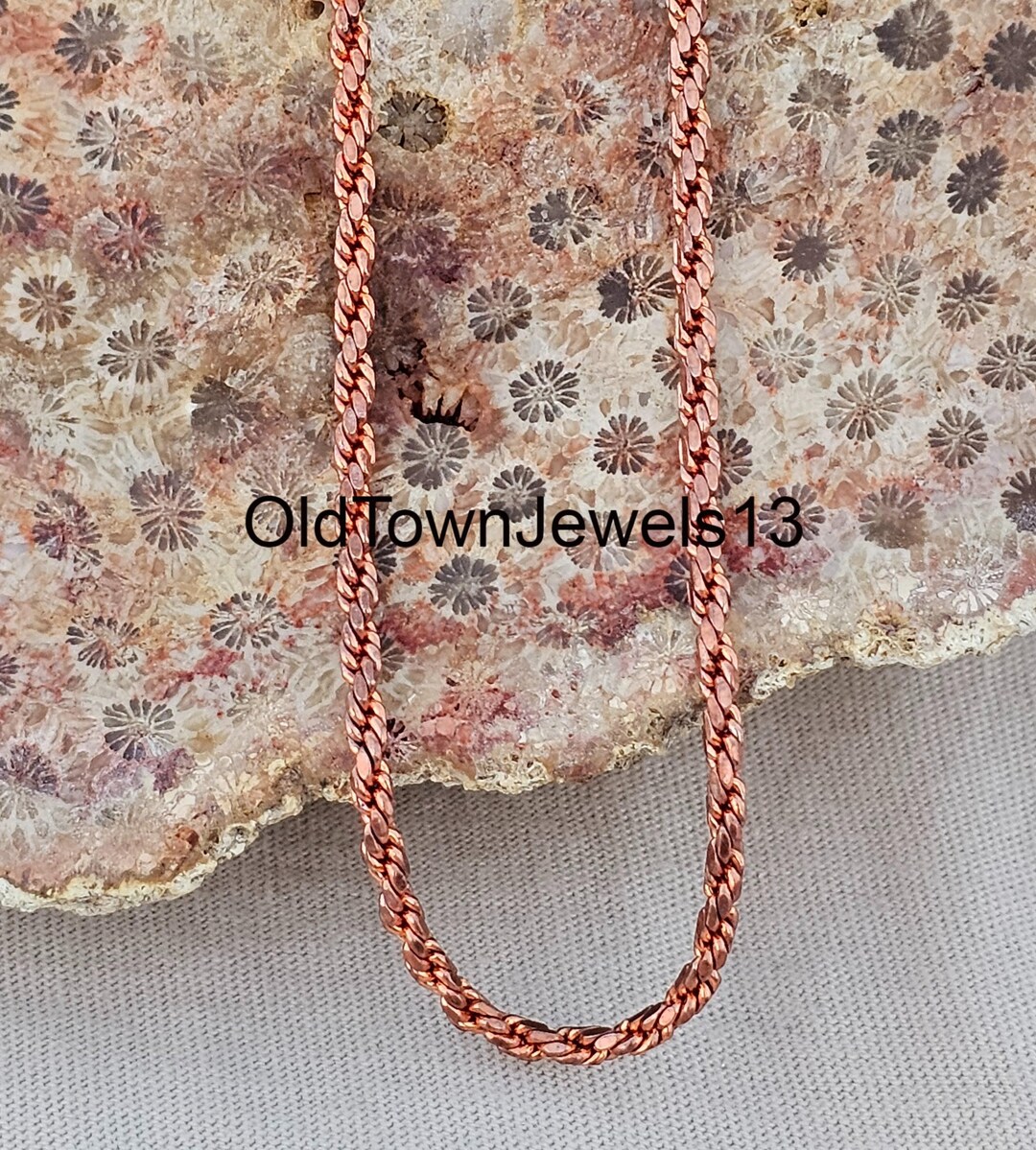 Oxidized Solid Copper Rope Chain Necklace: Handmade 3mm - Etsy