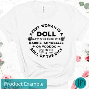 Cada mujer es una muñeca SVG Cita divertida para chicas PNG Sarcasmo SVG para mujeres Archivos de corte de silueta para Cricut Archivo gráfico sarcástico PNG transparente