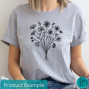 Subtle Flower 'Fuck Trump' Tshirt Wildflower Tee Tuck Frump Resist Shirt Gift for Democrats