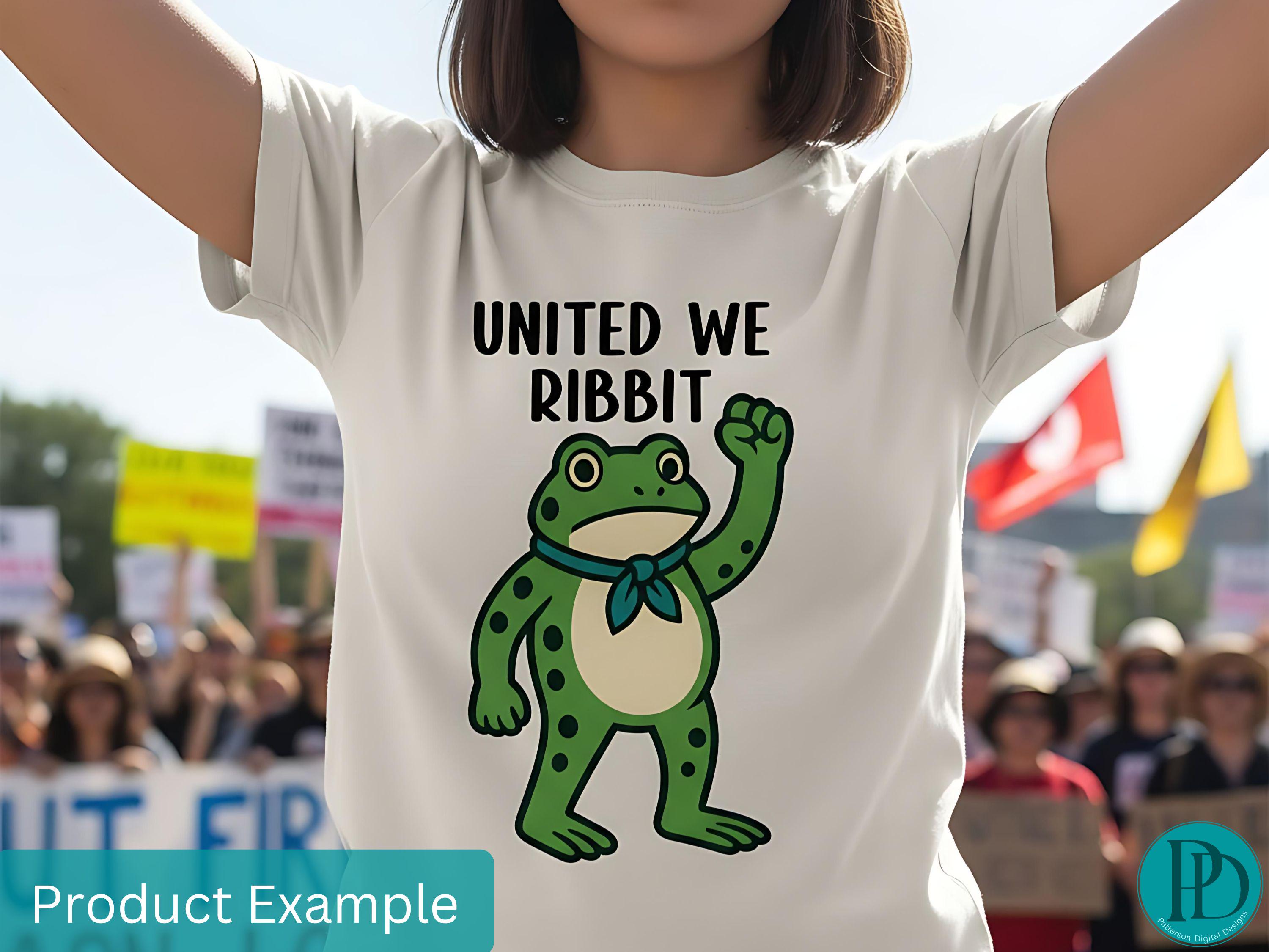 United We Ribbit PNG, Portland Freedom Frog SVG Design, Funny Anti ...