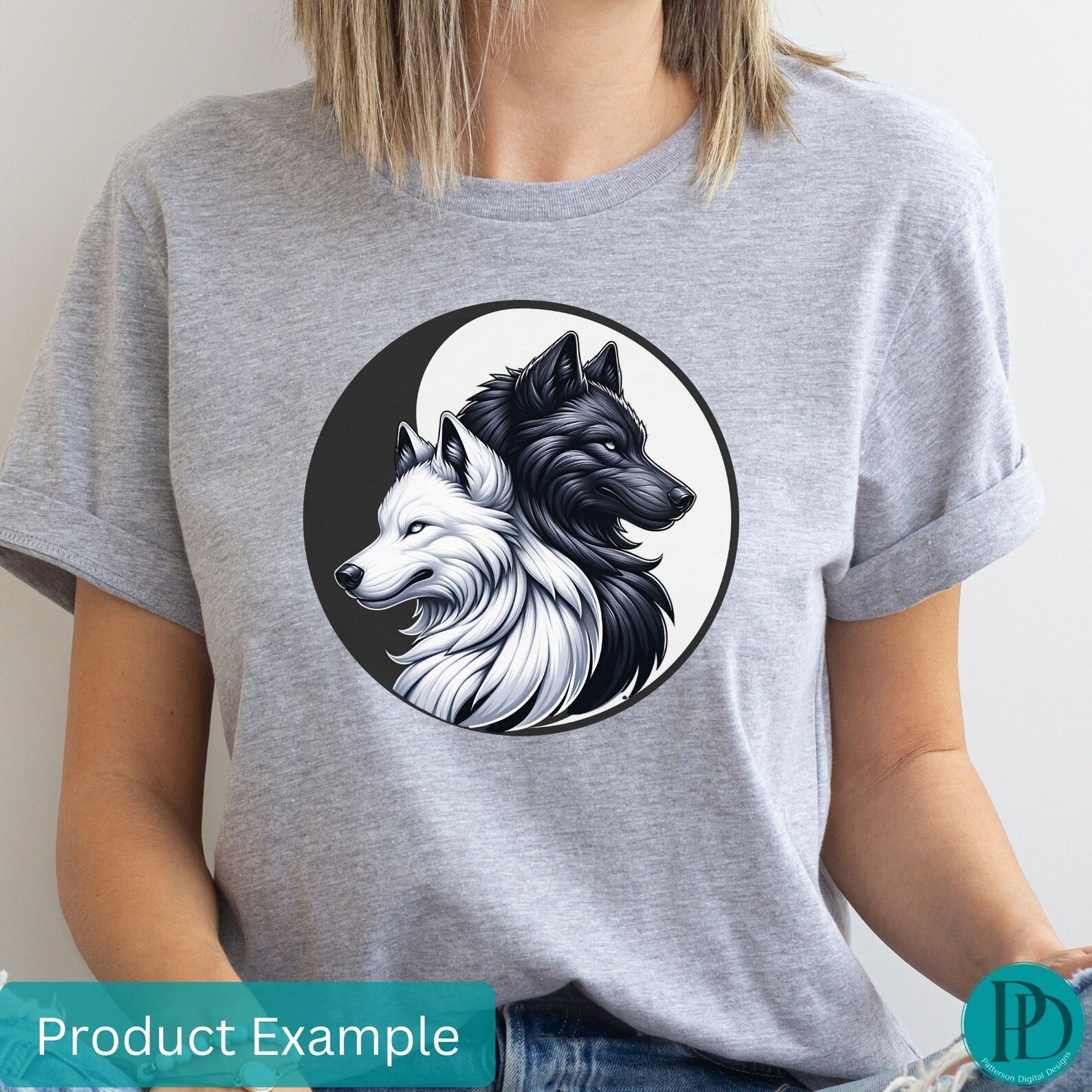 Two Wolves Png Yin Yang Two Wolves PNG Clipart Black and White Wolf Yoga Art Graphic ...