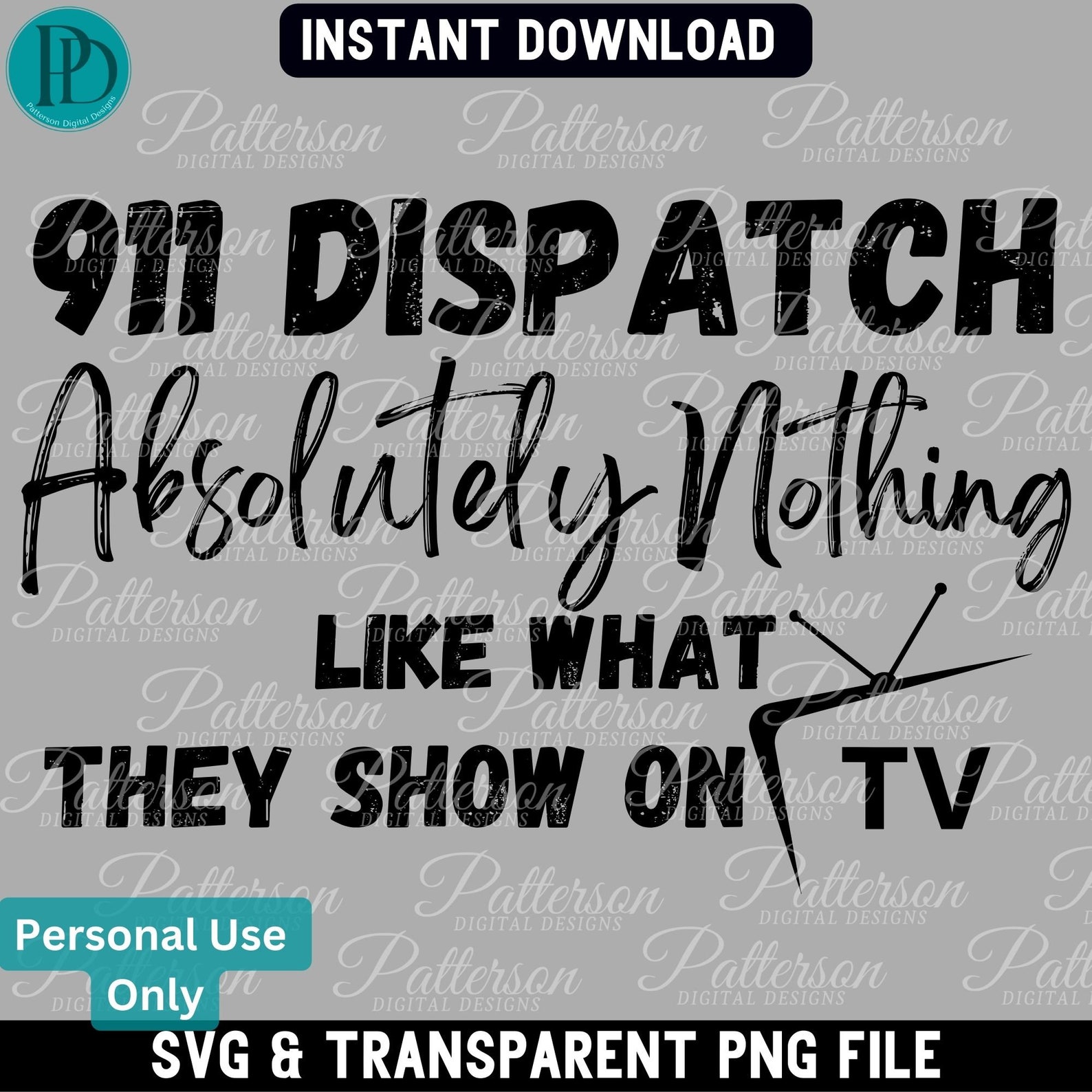 Funny 911 Dispatcher SVG First Responder Graphic Thin Gold Line PNG ...