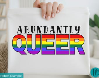 reichlich Queer SVG, LGBTQ Pride PNG, Regenbogen Text Clipart, Queer Affirmation Sublimation, Pride Month digitale Datei, Queer Shirt Design