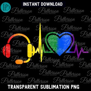 Dispatcher Headset PNG Sublimation Stolz Polizei Versand Grafik Pride Clipart für Queer 911 Shirt LGBTQ2S PNG Gay Pride Geschenk für Sheriff
