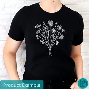 Subtle Flower 'Fuck Trump' Tshirt Wildflower Tee Tuck Frump Resist Shirt Gift for Democrats main image 1