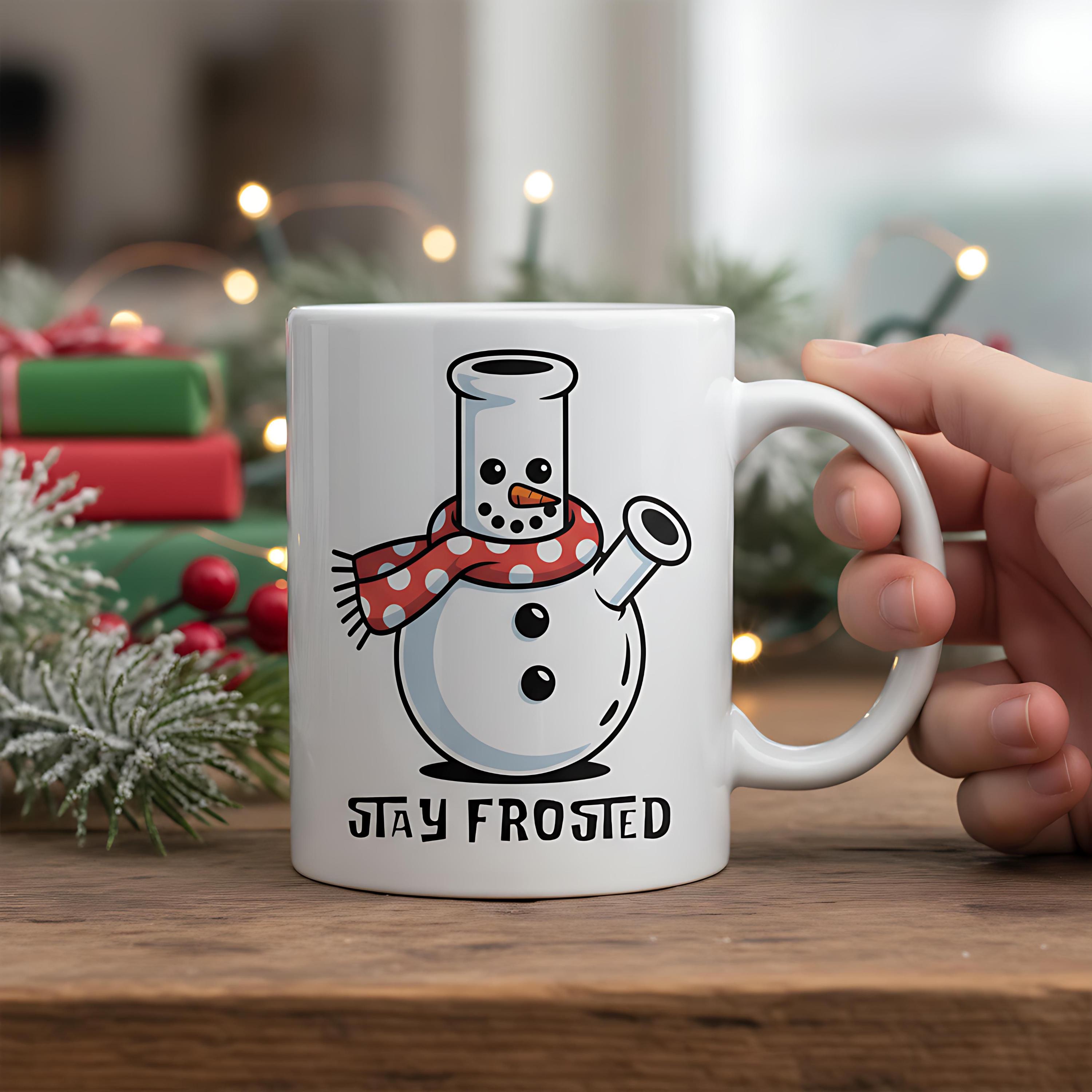 Stoner Snowman Christmas Card