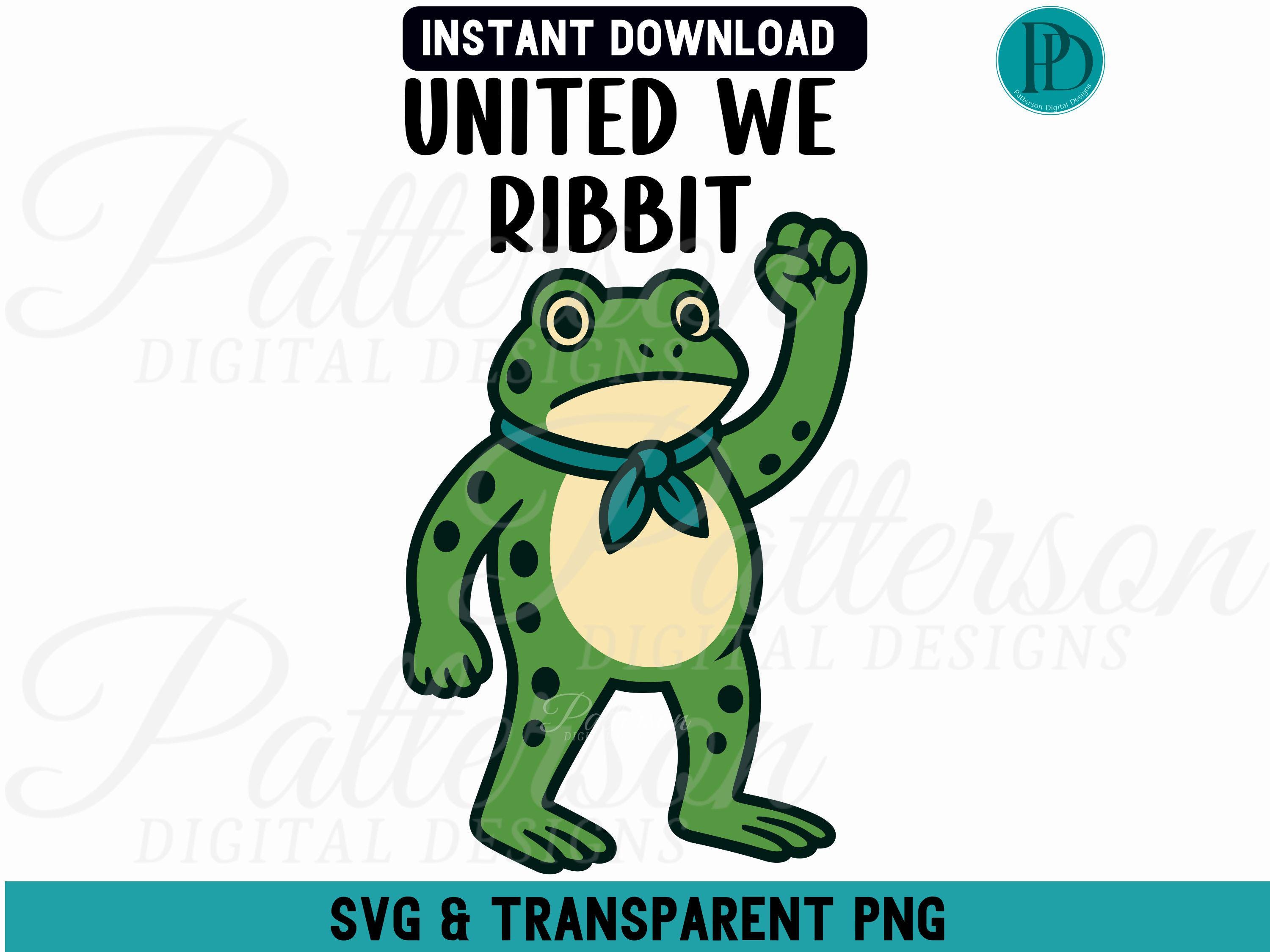 United We Ribbit PNG, Portland Freedom Frog SVG Design, Funny Anti ...