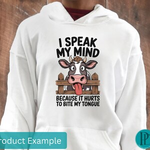 Grappige koe transparante PNG, Silly Cow clipart, boerderij dieren afbeelding, schattige Highland Cow sublimatie design, sarcastische vriend digitale download